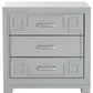 Safavieh Raina Three Drawer Greek Key Night Stand | Nightstands | Modishstore - 3