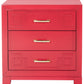 Safavieh Raina Three Drawer Greek Key Night Stand | Nightstands | Modishstore - 5