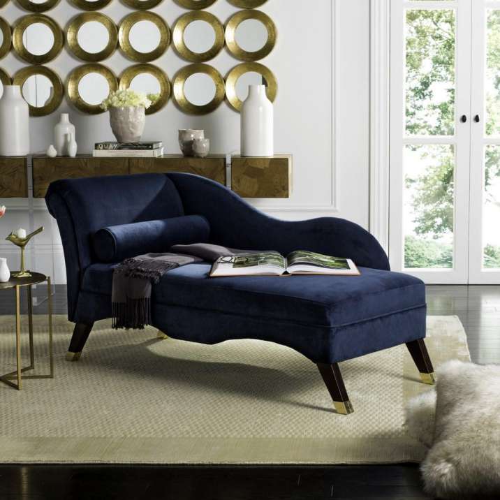 Safavieh Caiden Velvet Chaise W/ Pillow | Sofas | Modishstore - 7