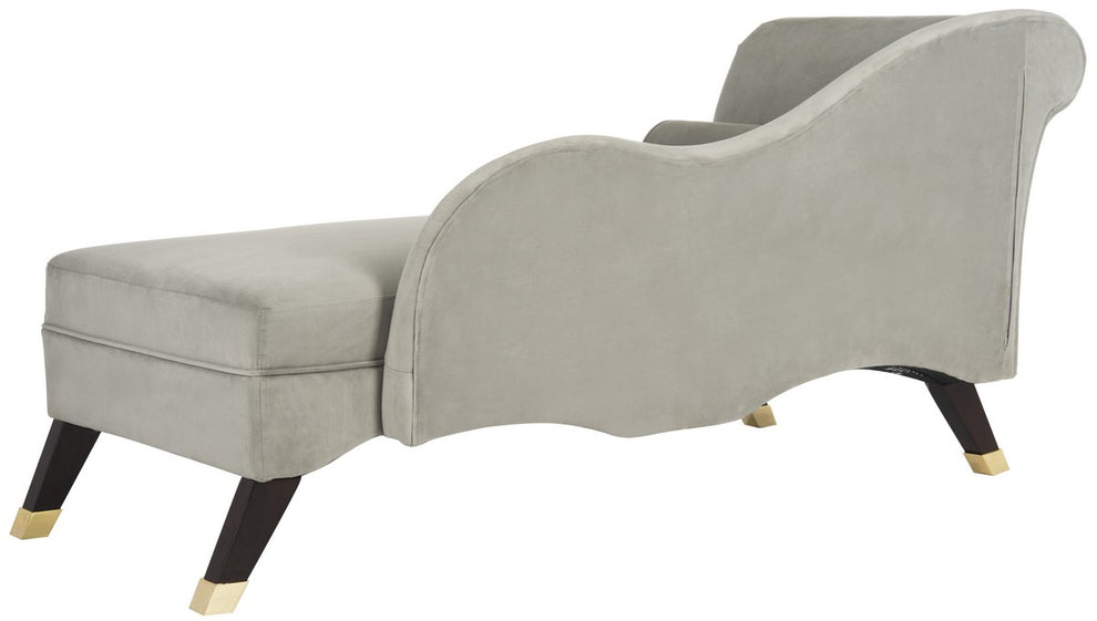 Safavieh Caiden Velvet Chaise W/ Pillow | Sofas | Modishstore - 2
