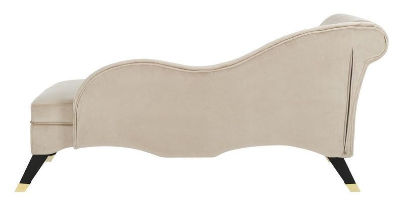 Safavieh Caiden Velvet Chaise W/ Pillow | Sofas | Modishstore - 3