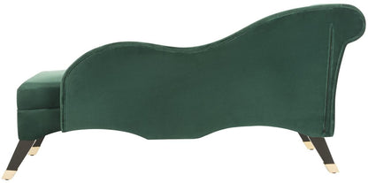 Safavieh Caiden Velvet Chaise W/ Pillow | Sofas | Modishstore - 5