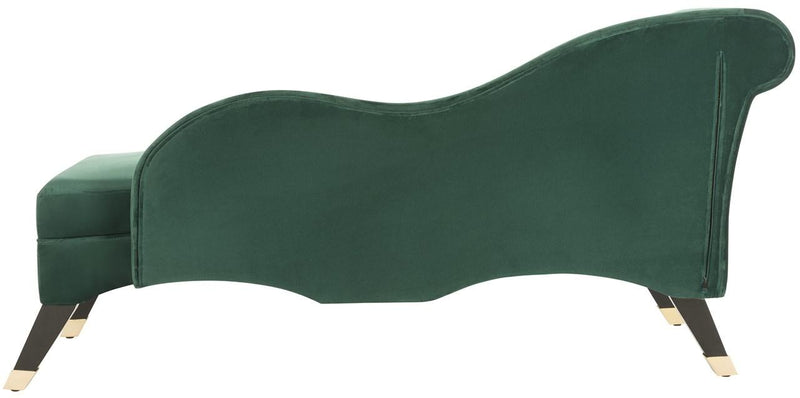 Safavieh Caiden Velvet Chaise W/ Pillow | Sofas | Modishstore - 5