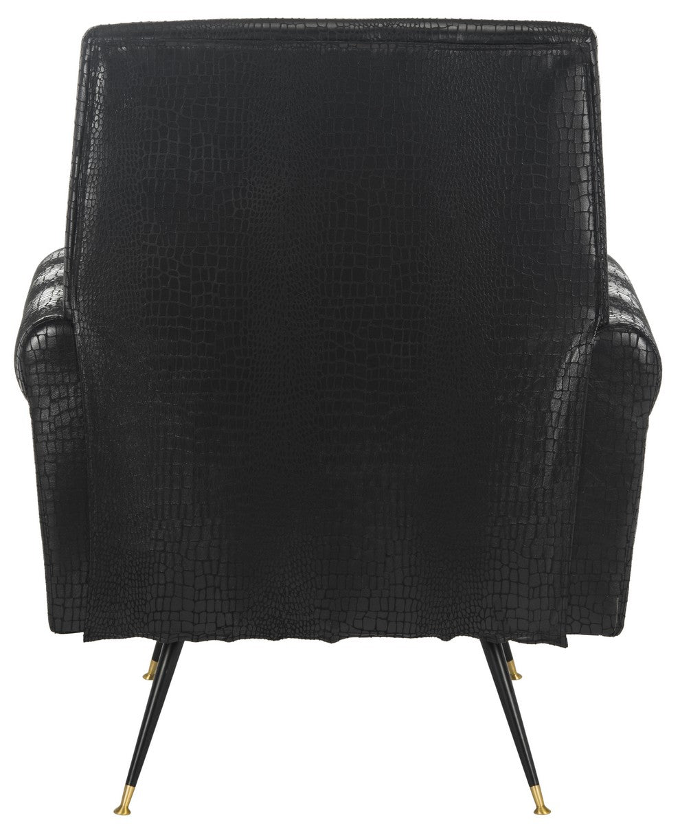Safavieh Mira Retro Mid Century Faux Leather Accent Chair | Accent Chairs | Modishstore - 2