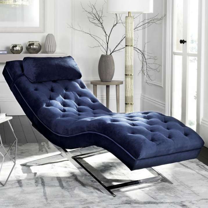 Safavieh Monroe Chaise W/ Headrest Pillow | Lounge Chairs |  Modishstore  - 7