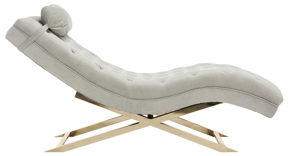 Safavieh Monroe Chaise W/ Headrest Pillow | Lounge Chairs | Modishstore - 6