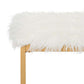 Safavieh Mera Faux Sheepskin Bench | Benches | Modishstore - 3