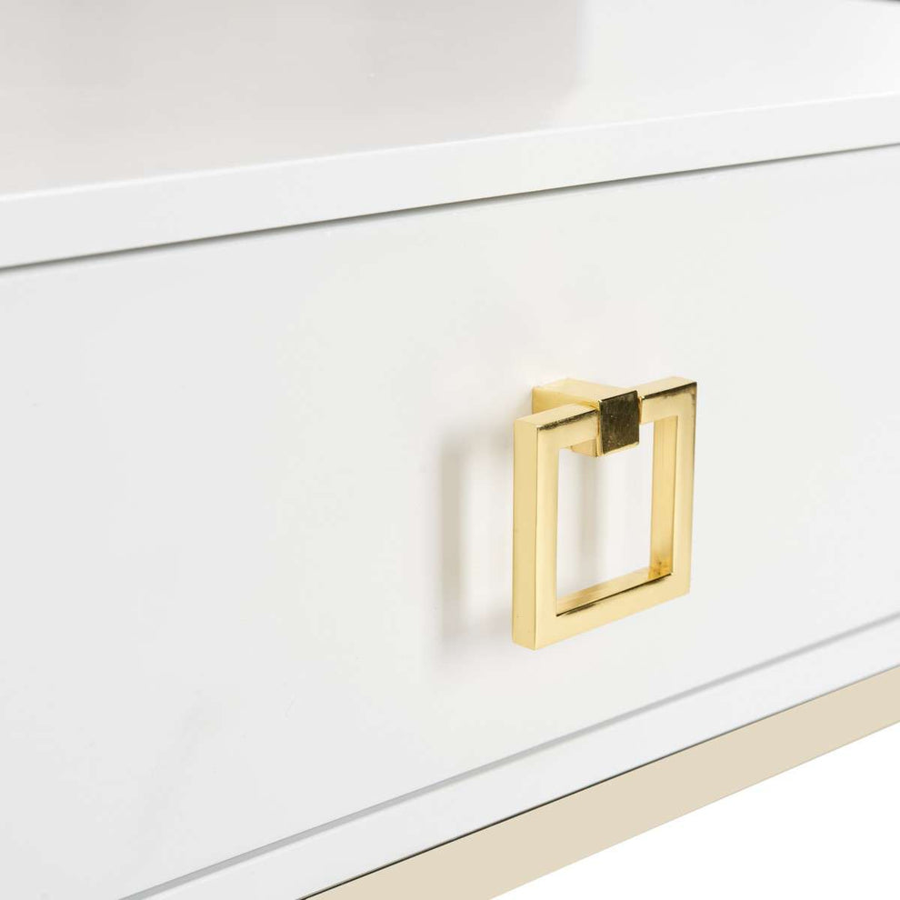 Safavieh Zarina Modern Cross Leg End Table - White | Accent Tables | Modishstore - 3