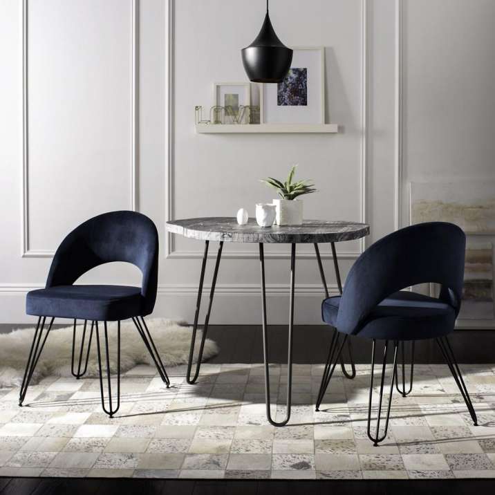 Safavieh Jora Velvet Retro Dining Chair | Dining Chairs | Modishstore - 2