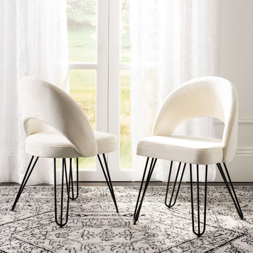 Safavieh Jora Velvet Retro Side Chair | Dining Chairs | Modishstore - 7