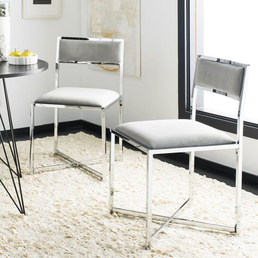 Safavieh Menken Chrome Side Chair | Side Chairs | Modishstore - 1