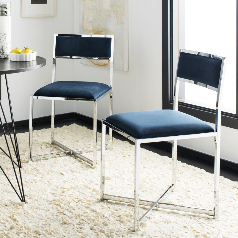 Safavieh Menken Chrome Side Chair | Side Chairs | Modishstore - 2