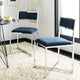 Safavieh Menken Chrome Side Chair | Side Chairs |  Modishstore  - 2