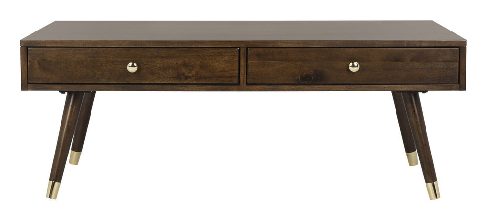 Safavieh Levinson Gold Cap Coffee Table | Coffee Tables | Modishstore - 1