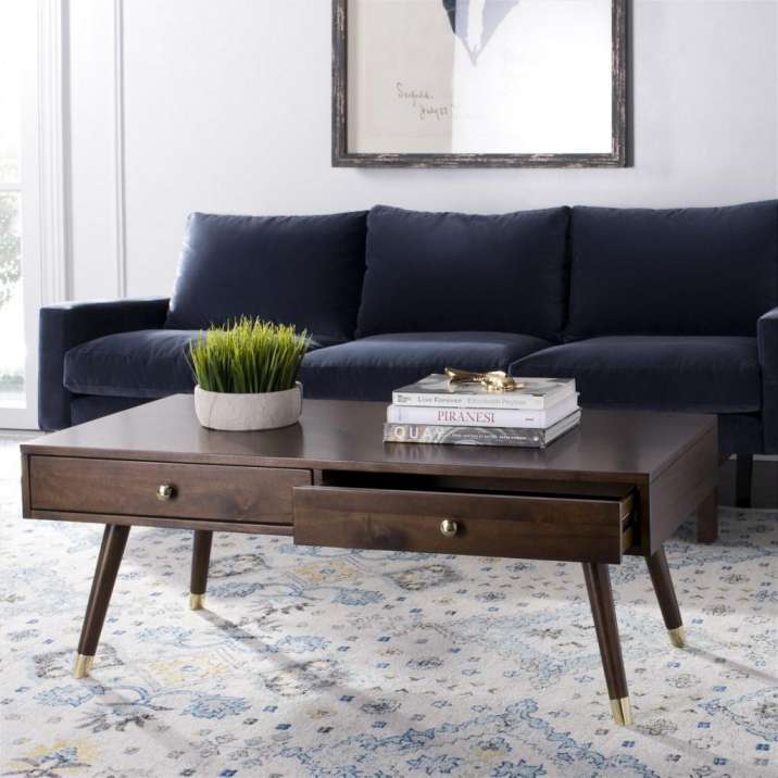 Safavieh Levinson Gold Cap Coffee Table | Coffee Tables | Modishstore - 2