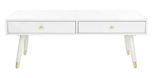 Safavieh Levinson Gold Cap Coffee Table | Coffee Tables | Modishstore - 3