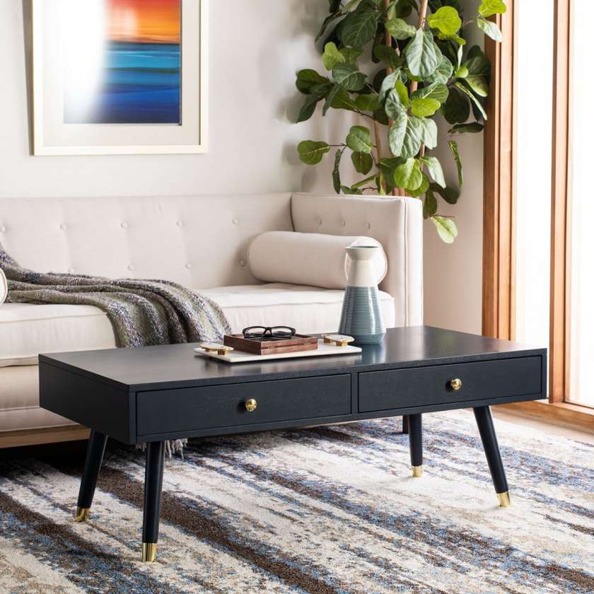 Safavieh Levinson Gold Cap Coffee Table | Coffee Tables | Modishstore - 6
