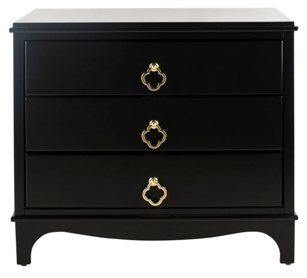 Safavieh Hannon 3 Drawer Contemporary Nightstand | Nightstands | Modishstore - 5