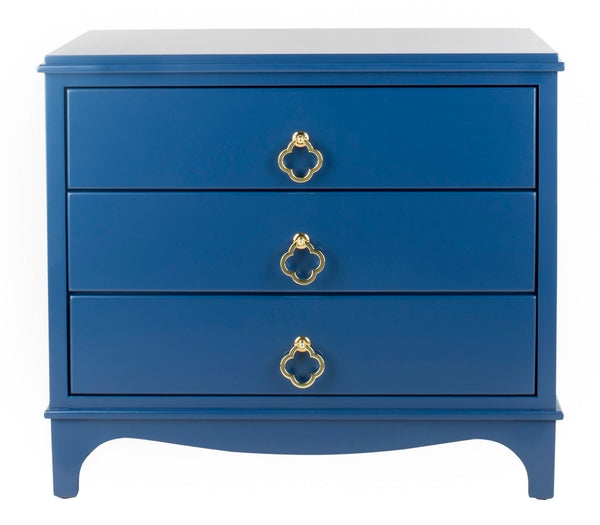 Safavieh Hannon 3 Drawer Contemporary Nightstand | Nightstands | Modishstore - 7