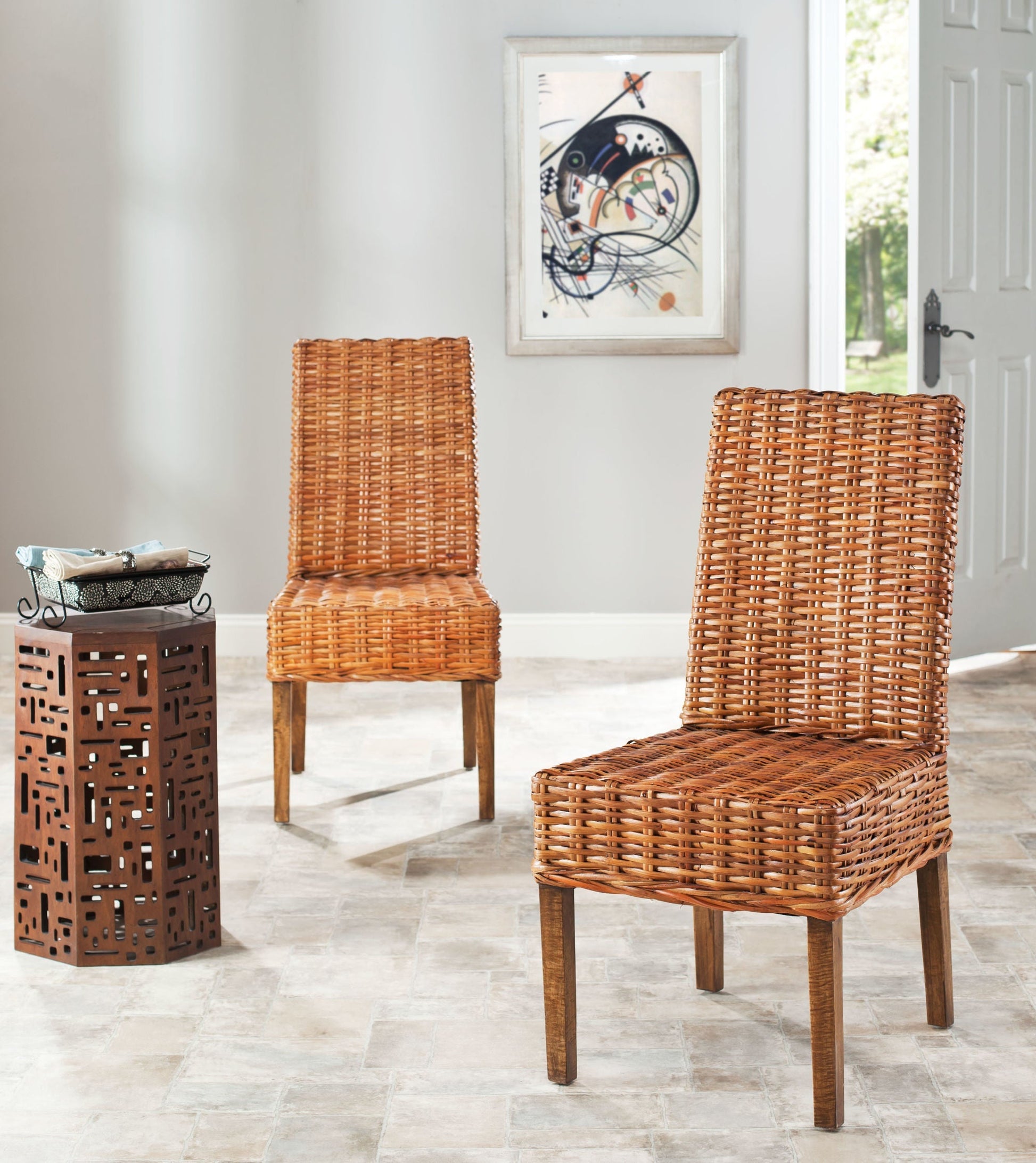 Safavieh Sanibel Rattan Side Chair Set Of - Main Image