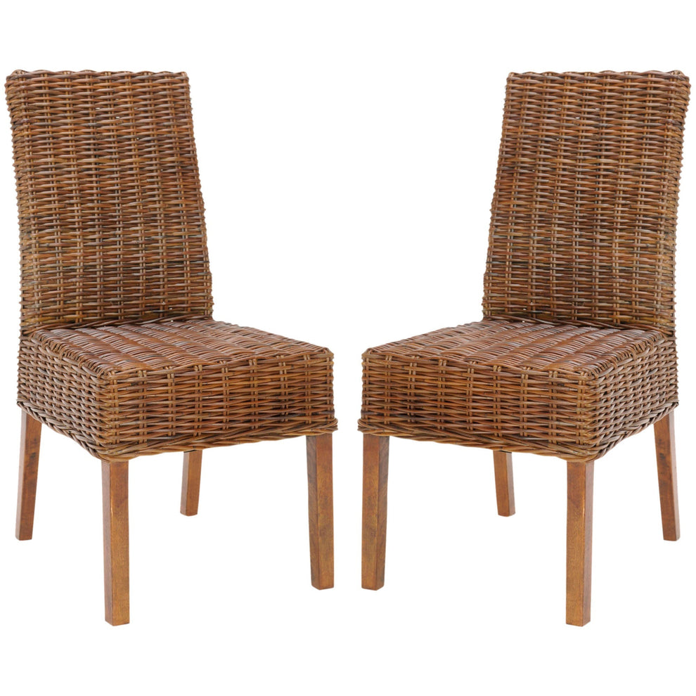 Safavieh Sanibel Rattan Side Chair - Set Of 2 | Dining Chairs | Modishstore - 6