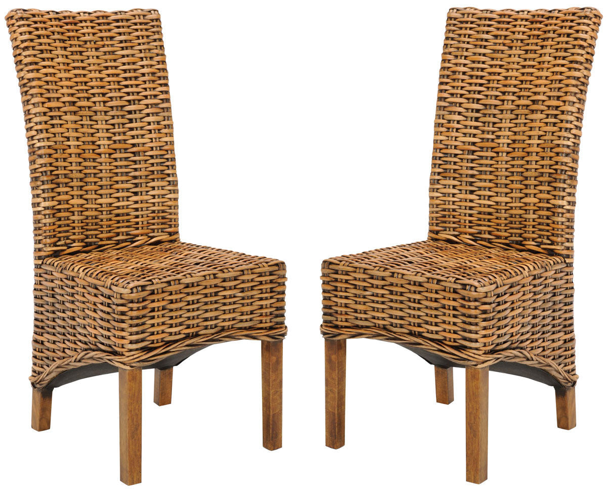 Safavieh Isla Rattan Side Chair - Set Of 2 | Dining Chairs | Modishstore - 2