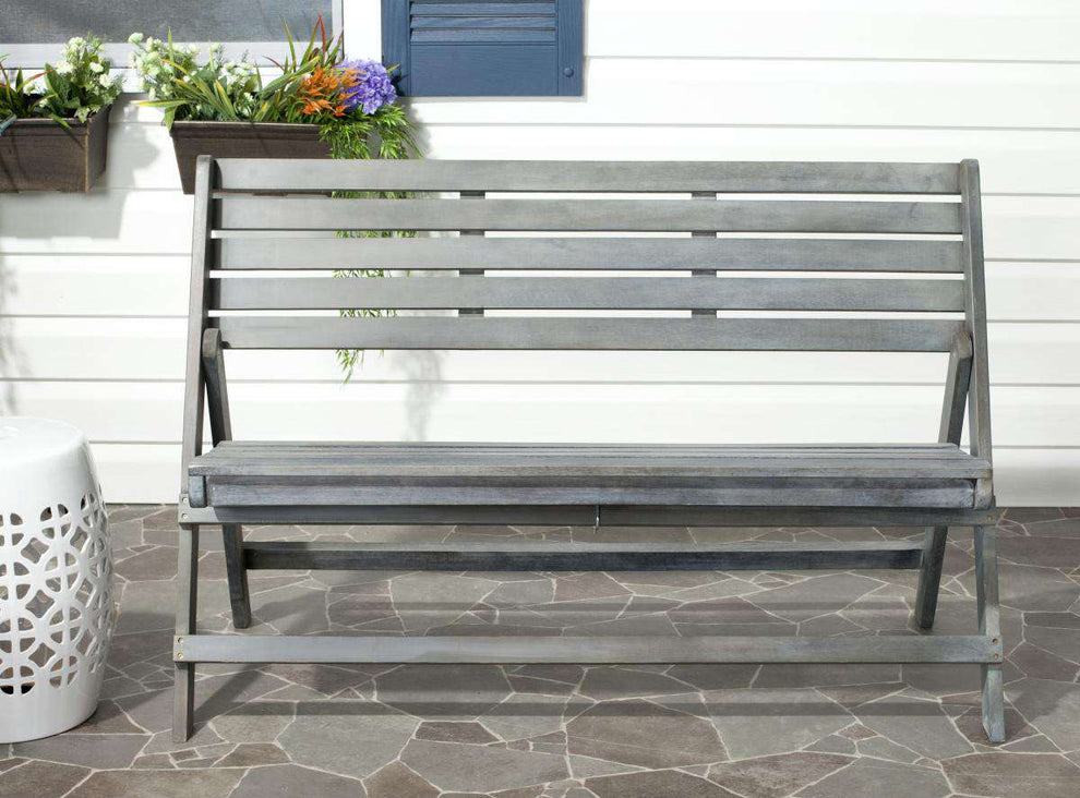 Safavieh Luca Folding Bench | Outdoor Stools & Benches | Modishstore - 1