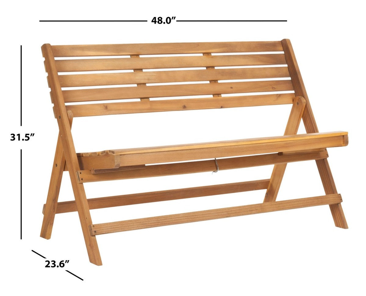 Safavieh Luca Folding Bench | Outdoor Stools & Benches |  Modishstore  - 9