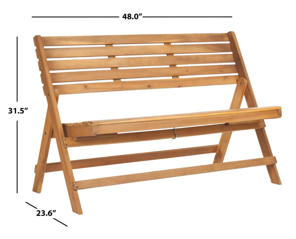 Safavieh Luca Folding Bench | Outdoor Stools & Benches | Modishstore - 9