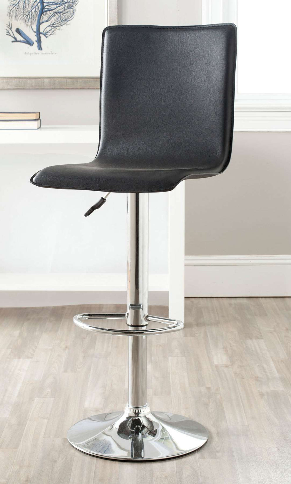 Safavieh Magda Swivel Bar Stool - Black | Bar Stools | Modishstore - 2