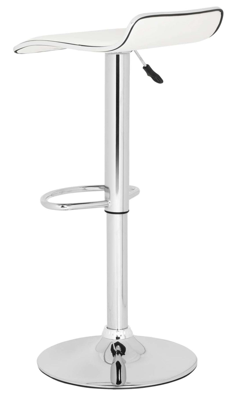 Safavieh Chaunda Swivel Bar Stool - White | Bar Stools | Modishstore
