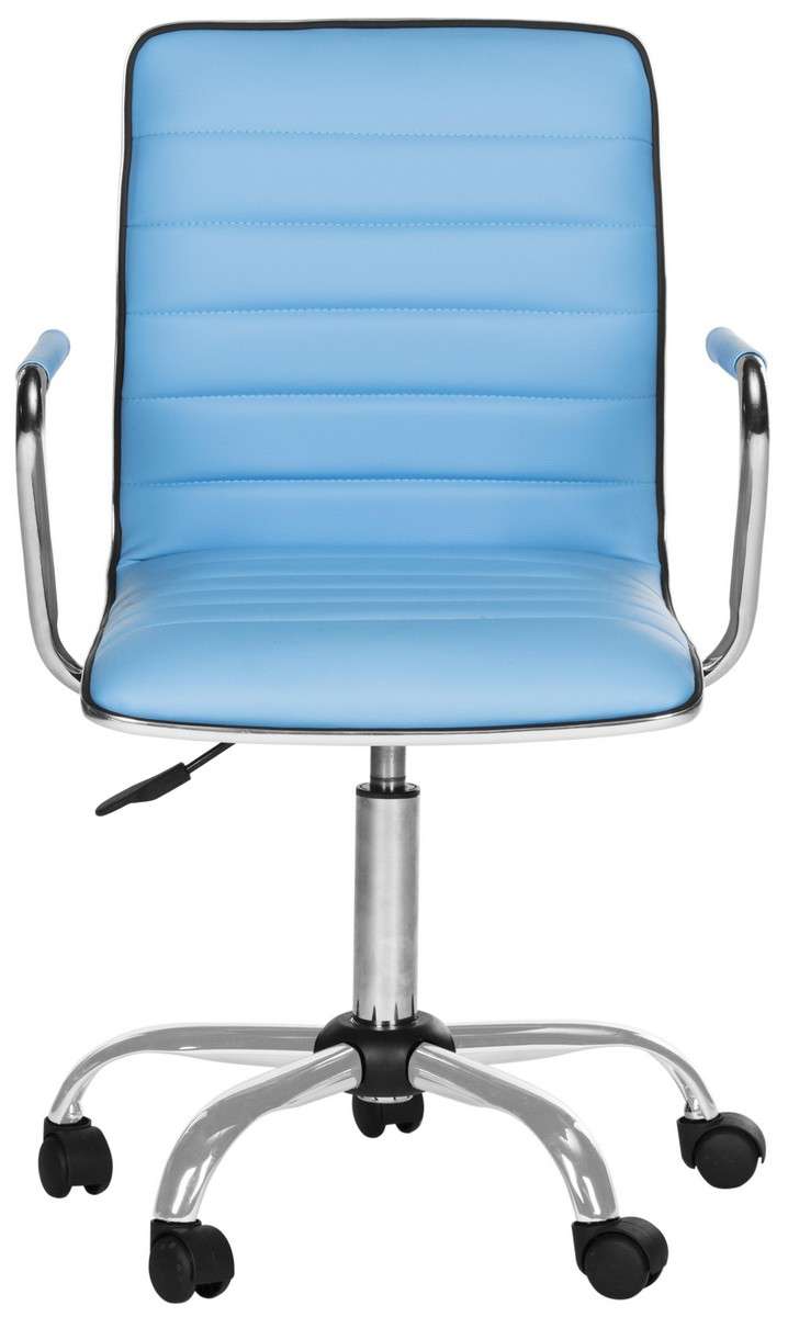 Safavieh Jonika Desk Chair - Blue | Office Chairs | Modishstore
