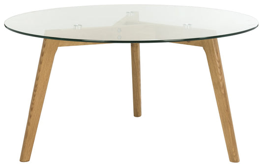 Safavieh Marjoram Round Glass Coffee Table | Coffee Tables | Modishstore - 1