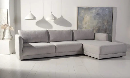 Safavieh Ludovic Contemporary Sofa - Light Gray | Sectional | Modishstore