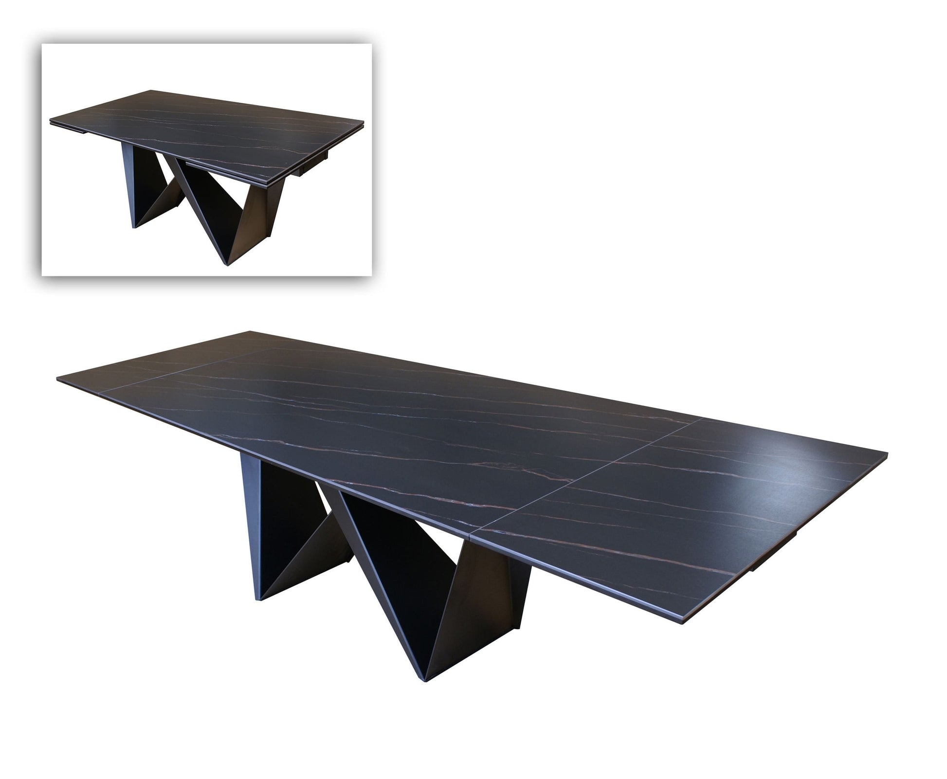 Modrest Fritz - Modern Black Ceramic Dining Table | Dining Tables | Modishstore - 4