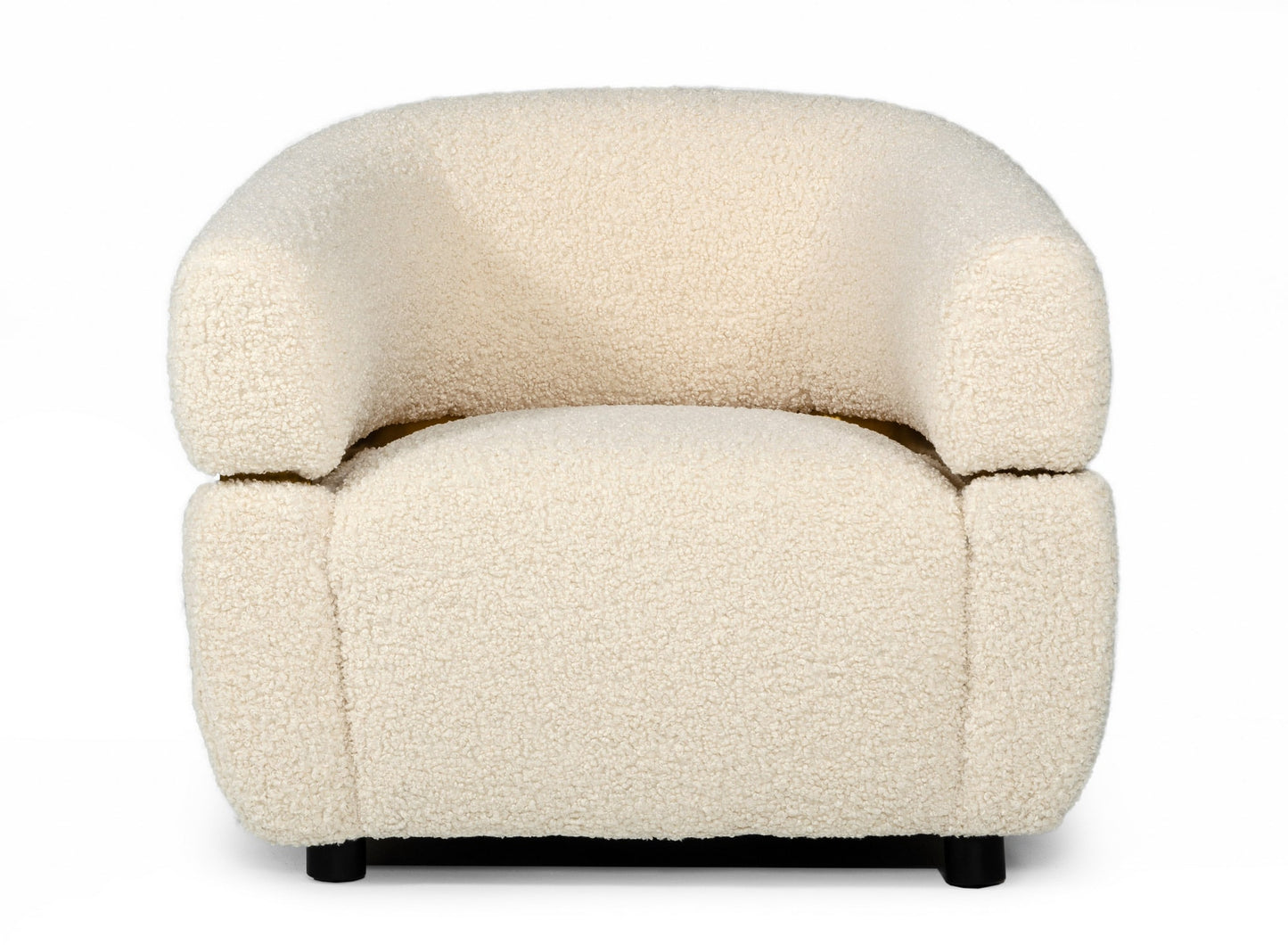 Divani Casa Gannet - Glam Beige Fabric Chair-2