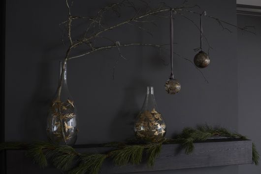 Gild Leaf Vase By Accent Decor | Vases | Modishstore - 3