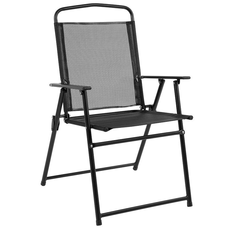 6 piece folding patio dining set with umbrella seats 4 Nantucket 6 Piece Black Patio Garden Set With Table, Umbrella And 4 Folding Chairs By Flash Furniture