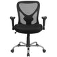 Big & Tall Office Chair | Adjustable Height Mesh Swivel Office Chair With Wheels By Flash Furniture | Office Chairs | Modishstore - 4