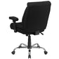 Hercules Series Big & Tall 400 Lb. Rated Black Fabric Deep Tufted Swivel Ergonomic Task Office Chair With Adjustable Arms By Flash Furniture | Office Chairs | Modishstore - 3