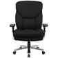 Hercules Series 24/7 Intensive- Use Big & Tall 400 Lb. Rated Black Fabric Executive Ergonomic Office Chair With Lumbar Knob By Flash Furniture | Office Chairs | Modishstore - 4