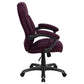 High Back Grape Microfiber Contemporary Executive Swivel Ergonomic Office Chair With Arms By Flash Furniture | Office Chairs | Modishstore - 2
