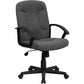 Mid-Back Gray Fabric Executive Swivel Office Chair With Nylon Arms By Flash Furniture | Office Chairs | Modishstore