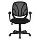 Y-Go Office Chair™ Mid-Back Black Mesh Swivel Task Office Chair With Arms By Flash Furniture | Office Chairs | Modishstore - 4
