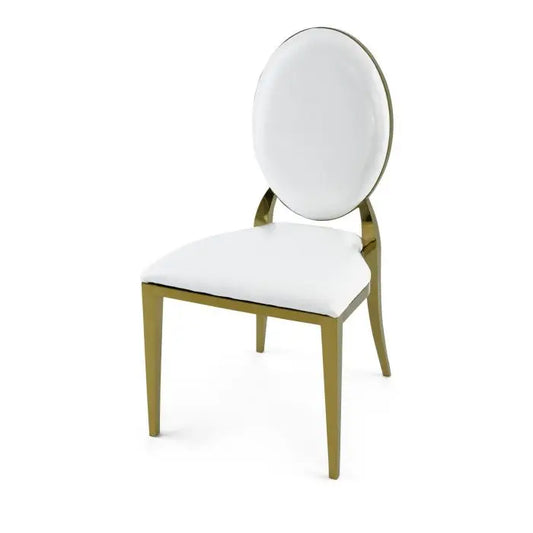 Alexa Dining Chair Gold Set Of 4 By Atlas | Dining Chairs| Modishstore