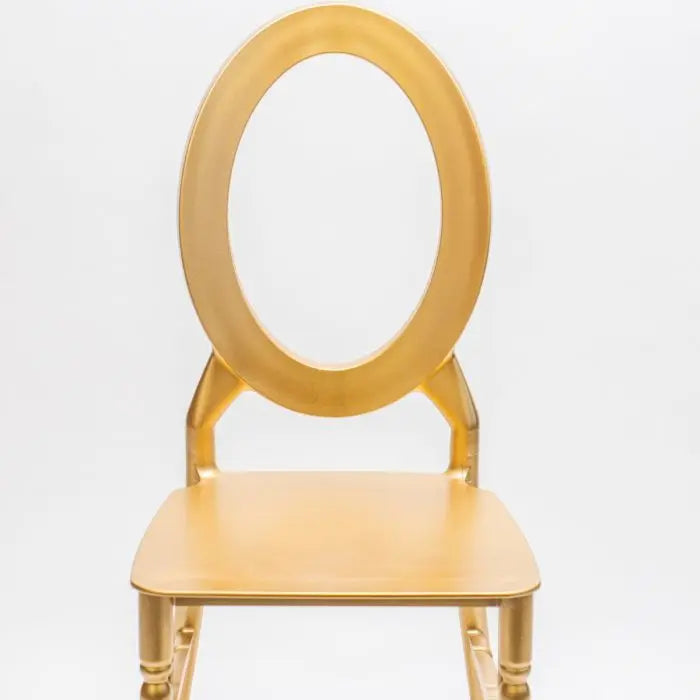 Oval Open Back Resin Chair - Gold Set Of 4 By Atlas | Dining Chairs| Modishstore - 3