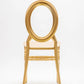 Oval Open Back Resin Chair - Gold Set Of 4 By Atlas | Dining Chairs| Modishstore - 4