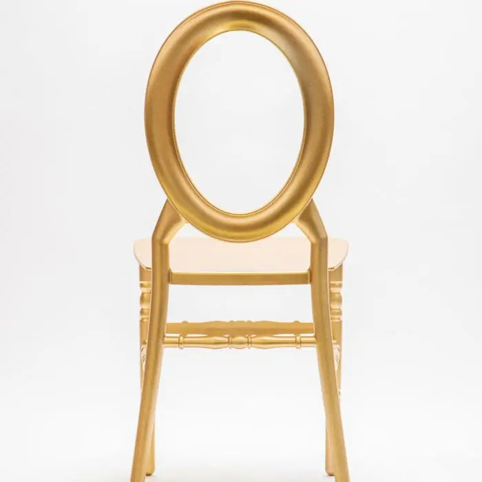 Oval Open Back Resin Chair - Gold Set Of 4 By Atlas | Dining Chairs| Modishstore - 4