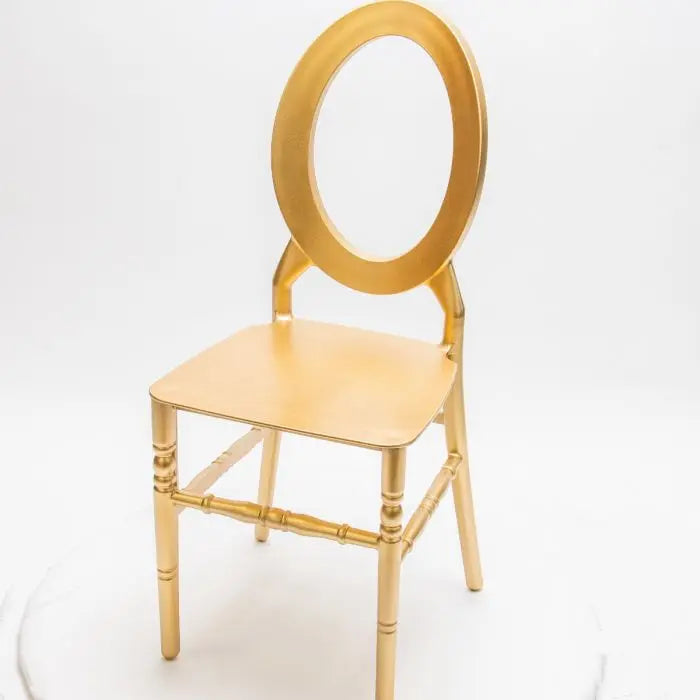 Oval Open Back Resin Chair - Gold Set Of 4 By Atlas | Dining Chairs| Modishstore - 6