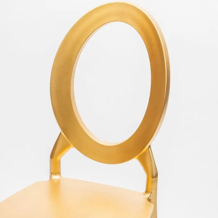 Oval Open Back Resin Chair - Gold Set Of 4 By Atlas | Dining Chairs| Modishstore - 7